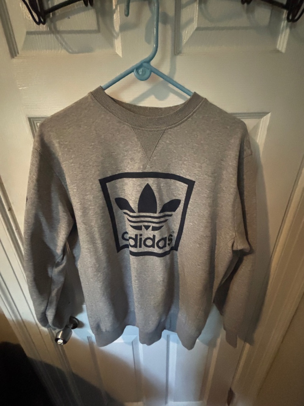 Adidas, Large, Gray Sweater